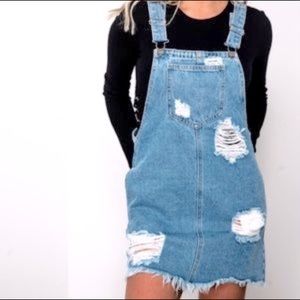 Cello Jean Overall Dress